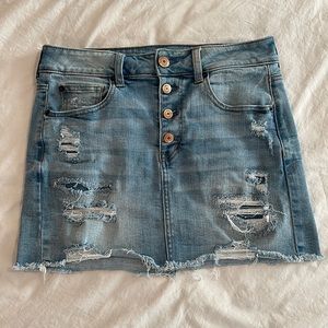 American Eagle stretch jean skirt